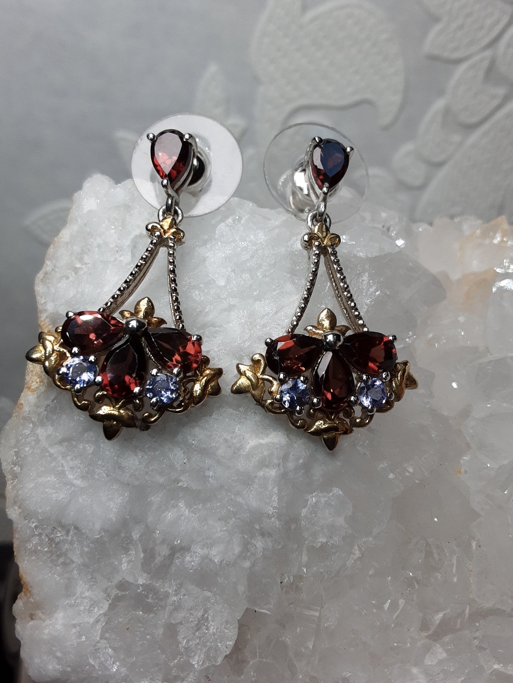 925 Genuine Genstine Drop Earrings. Price Is Firm.